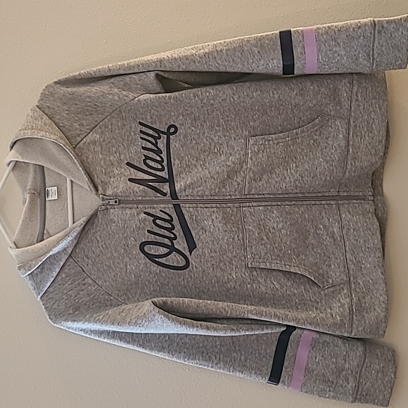 Old Navy Other - Girls Old Navy heather grey zip hooldie size xxl (16)